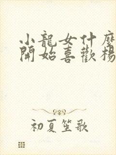 小龙女什么时候开始喜欢杨过封面