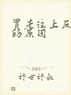 胃老往上反酸水的原因