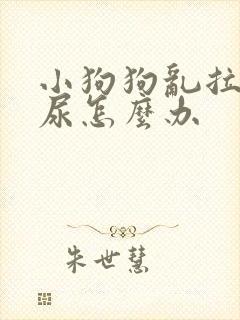 小狗狗乱拉屎拉尿怎么办