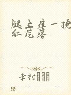 腿上痒一挠就起红疙瘩