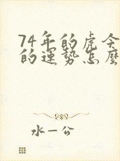 74年的虎今年的运势怎么样封面