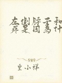 左侧脖子和肩膀疼是因为什么原因引起