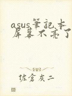 asus笔记本屏幕不亮了