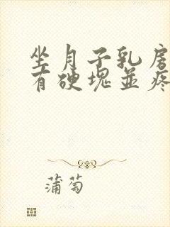 坐月子乳房局部有硬块并疼痛