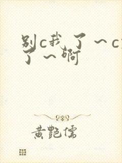 别c我了～c烂了～啊