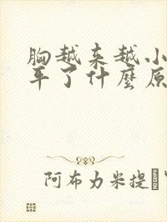 胸越来越小都快平了什么原因