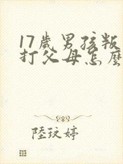 17岁男孩叛逆打父母怎么办封面