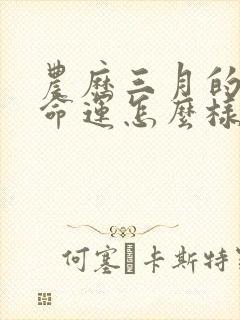 农历三月的猪女命运怎么样