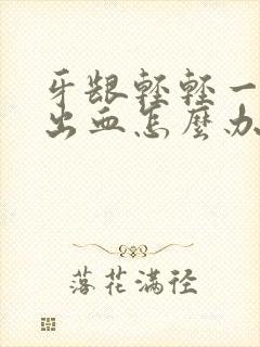 牙龈轻轻一碰就出血怎么办