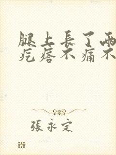 腿上长了两个硬疙瘩不痛不痒