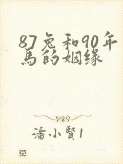 87兔和90年马的姻缘