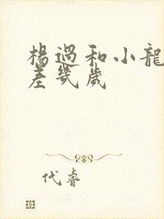 杨过和小龙女相差几岁