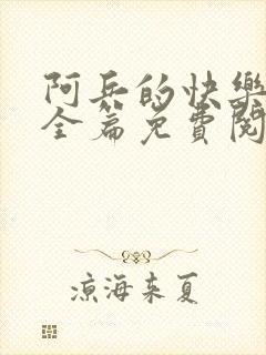 阿兵的快乐生活全篇免费阅读封面