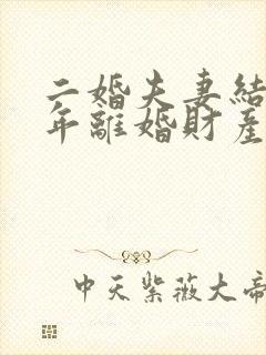 二婚夫妻结婚一年离婚财产怎么分