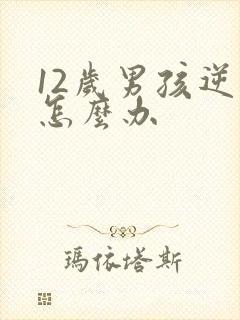 12岁男孩逆反怎么办