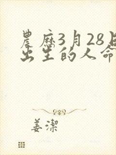 农历3月28日出生的人命运