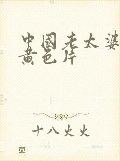 中国老太婆一级黄色片