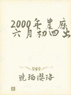 2000年农历六月初四出生的女孩命运封面