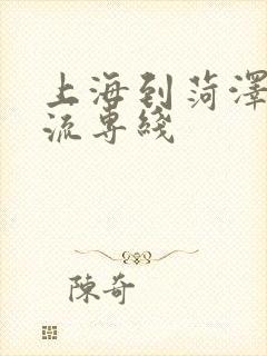 上海到菏泽的物流专线