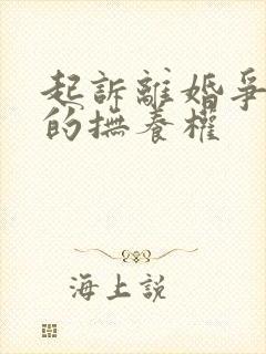 起诉离婚争取娃的抚养权