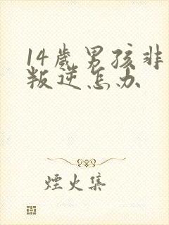 14岁男孩非常叛逆怎办