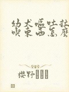 幼犬呕吐拉稀不吃东西怎么办