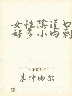 女性阴道口起了好多小肉刺像小米粒