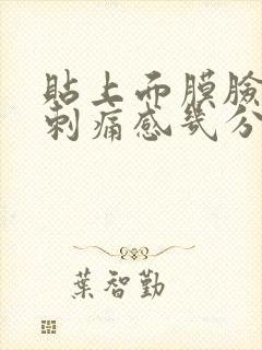 贴上面膜脸上有刺痛感几分钟就好了