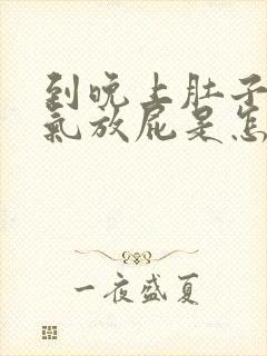 到晚上肚子就胀气放屁是怎么回事