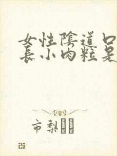 女性阴道口旁边长小肉粒是怎么回事