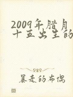 2009年腊月十五出生的男孩命运