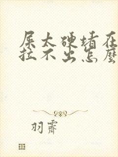 屎太硬堵在肛门拉不出怎么办