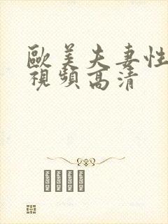 欧美夫妻性生活视频高清