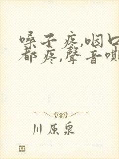 嗓子疼,咽口水都疼,声音嘶哑