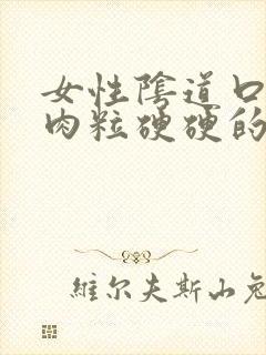 女性阴道口上有肉粒硬硬的