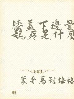 膝盖下边骨头凸起,疼是什么原因封面