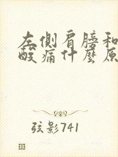 左侧肩膀和胳膊酸痛什么原因