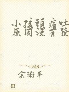 小孩头痛吐什么原因没有发烧封面