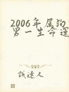 2006年属狗男一生命运如何