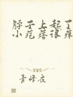 脖子上起了好多小疙瘩很痒痒