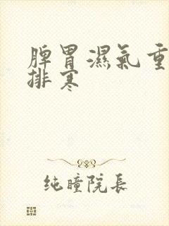 脾胃湿气重怎么排寒