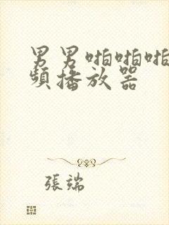 男男啪啪啪的视频播放器