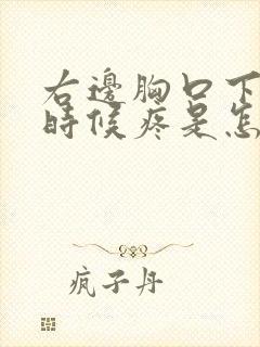 右边胸口下边有时候疼是怎么回事封面