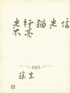 光纤猫光信号灯不亮