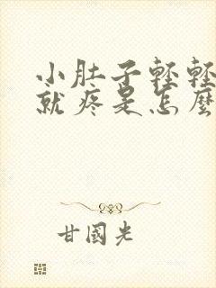 小肚子轻轻按压就疼是怎么回事