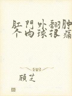 肛门外翻肿了一个肉球很痛