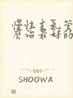 慢性支气管炎怎么治最好的药