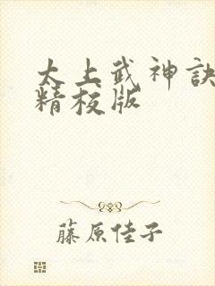 太上武神诀完整精校版封面