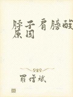 脖子肩膀酸痛啥原因封面