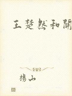 王楚然和关晓彤封面